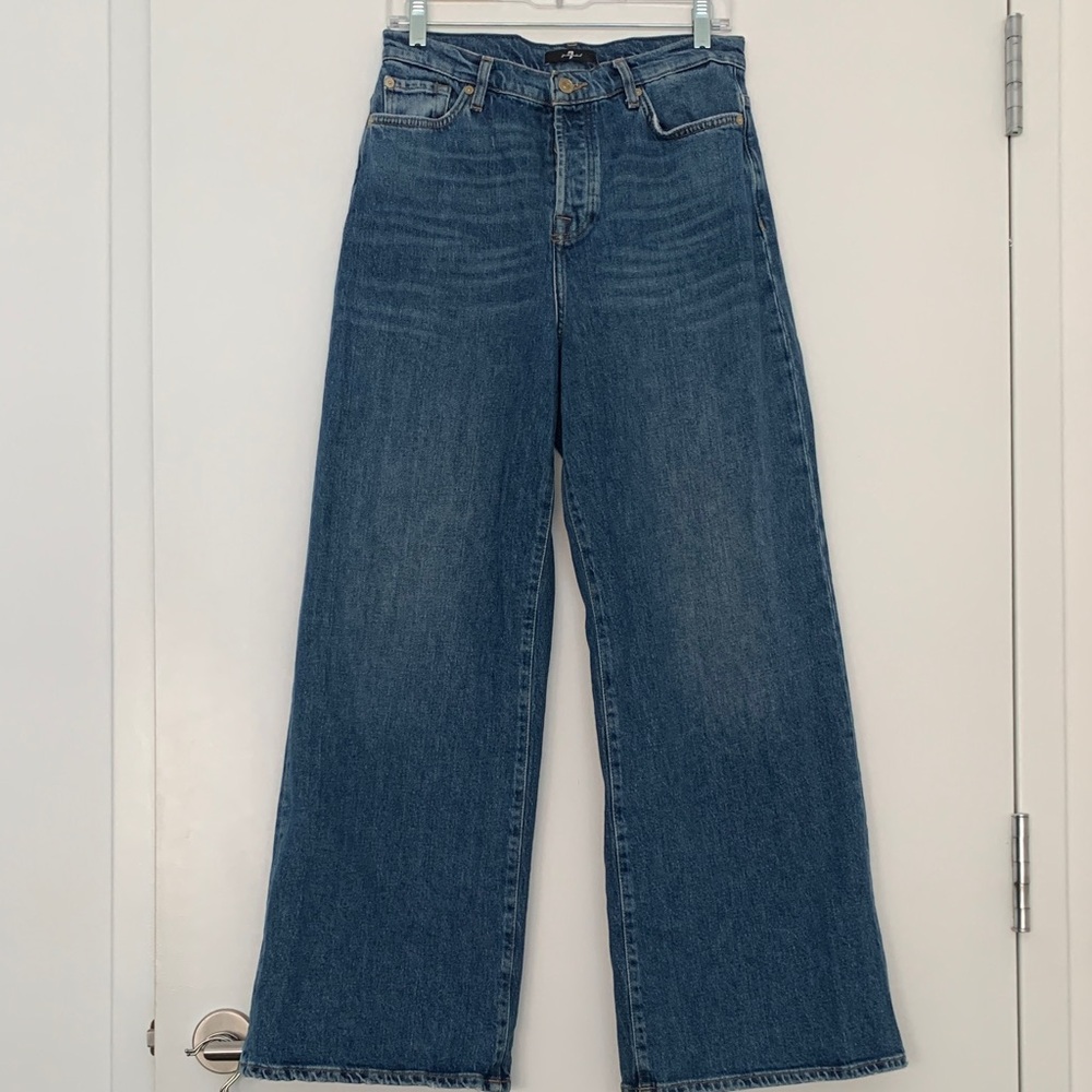 7 For All Mankind - Zoey Explorer - High Rise Wide Leg Jeans